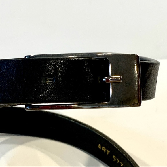 Araldi Genuine Black Leather Belt‎ M - Picture 4 of 8